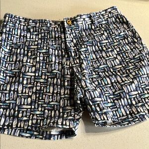 Robert Graham Blue  Geometric Shorts 36/7